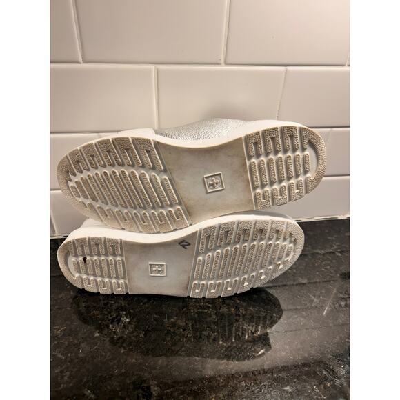 Dr. Martens Women's Silver and White Sneakers - Picture 8 of 9